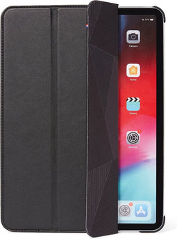 Apple iPad Air 4 (2020) Hoes - Decoded - Slim Cover Serie - Echt Leer Bookcase - Zwart - Hoes Geschikt Voor Apple iPad Air 4 (2020)