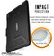 Apple iPad Pro 12.9 (2021) Hoes - UAG - Metropolis Serie - Hard Kunststof Bookcase - Zwart - Hoes Geschikt Voor Apple iPad Pro 12.9 (2021)
