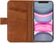 Apple iPhone 11 Hoesje - Senza - Desire Serie - Echt Leer Bookcase - Burned Cognac - Hoesje Geschikt Voor Apple iPhone 11