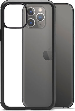 Apple iPhone 11 Pro Hoesje - Mobilize - 360 Serie - Gehard Glas Backcover - Transparant / Zwart - Hoesje Geschikt Voor Apple iPhone 11 Pro