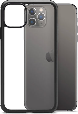 Apple iPhone 11 Pro Max Hoesje - Mobilize - Glass 360 Serie - TPU / Gehard Glas Backcover - Transparant / Zwart - Hoesje Geschikt Voor Apple iPhone 11 Pro Max
