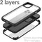 Apple iPhone 11 Pro Max Hoesje - Mobilize - Glass 360 Serie - TPU / Gehard Glas Backcover - Transparant / Zwart - Hoesje Geschikt Voor Apple iPhone 11 Pro Max