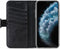 Apple iPhone 11 Pro Max Hoesje - Senza - Pure Serie - Echt Leer Bookcase - Deep Black - Hoesje Geschikt Voor Apple iPhone 11 Pro Max
