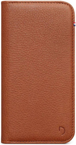Apple iPhone 12 Hoesje - Decoded - Wallet Serie - Echt Leer Bookcase - Bruin - Hoesje Geschikt Voor Apple iPhone 12