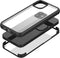 Apple iPhone 12 Mini Hoesje - Mobilize - 360 Serie - Gehard Glas Backcover - Transparant / Zwart - Hoesje Geschikt Voor Apple iPhone 12 Mini