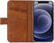 Apple iPhone 12 Pro Hoesje - Senza - Desire Serie - Echt Leer Bookcase - Burned Cognac - Hoesje Geschikt Voor Apple iPhone 12 Pro