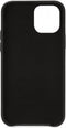 Apple iPhone 12 Pro Hoesje - Senza - Pure Cardslot Serie - Echt Leer Backcover - Deep Black - Hoesje Geschikt Voor Apple iPhone 12 Pro