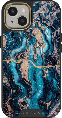 Apple iPhone 13 Hoesje - Burga - Tough Serie - Hard Kunststof Backcover - Mystic River - Hoesje Geschikt Voor Apple iPhone 13