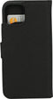 Apple iPhone 13 Hoesje - Saffiano Wallet/Portemonnee hoesje - Magneet Sluiting - 3 Opbergvakken - Zwart - Mobiparts