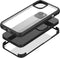 Apple iPhone 13 Mini Hoesje - Mobilize - 360 Serie - Gehard Glas Backcover - Transparant / Zwart - Hoesje Geschikt Voor Apple iPhone 13 Mini