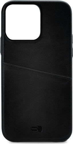 Apple iPhone 13 Pro Hoesje - Senza - Pure Serie - Echt Leer Backcover - Zwart - Hoesje Geschikt Voor Apple iPhone 13 Pro