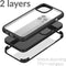 Apple iPhone 13 Pro Max Hoesje - Mobilize - Glass 360 Serie - TPU / Gehard Glas Backcover - Transparant / Zwart - Hoesje Geschikt Voor Apple iPhone 13 Pro Max