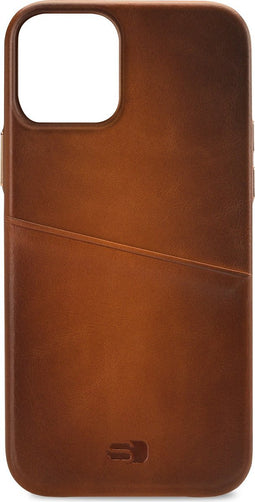 Apple iPhone 13 Pro Max Hoesje - Senza - Desire Serie - Echt Leer Backcover - Cognac - Hoesje Geschikt Voor Apple iPhone 13 Pro Max