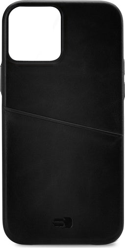 Apple iPhone 13 Pro Max Hoesje - Senza - Pure Serie - Echt Leer Backcover - Zwart - Hoesje Geschikt Voor Apple iPhone 13 Pro Max