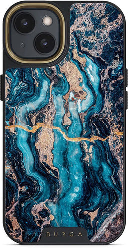 Apple iPhone 14 Hoesje - Burga - Tough Serie - Hard Kunststof Backcover - Mystic River - Hoesje Geschikt Voor Apple iPhone 14