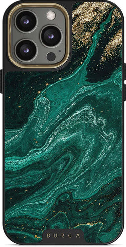 Apple iPhone 14 Pro Hoesje - Burga - Tough Serie - Hard Kunststof Backcover - Emerald Pool - Hoesje Geschikt Voor Apple iPhone 14 Pro
