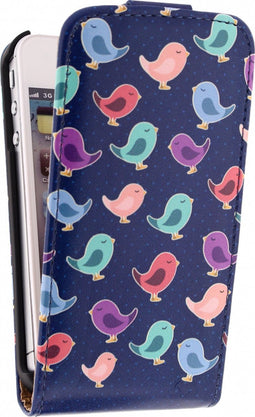 Apple iPhone 4/4s Hoesje - Mobilize - Ultra Slim Serie - Kunstlederen Flipcase - Birdy - Hoesje Geschikt Voor Apple iPhone 4/4s