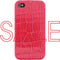 Apple iPhone 4/4s Hoesje - Xccess - Croco Serie - Hard Kunststof Backcover - Roze - Hoesje Geschikt Voor Apple iPhone 4/4s