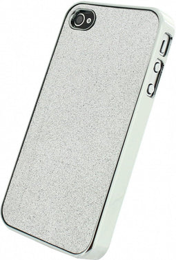 Apple iPhone 4/4s Hoesje - Xccess - Glitter Serie - Hard Kunststof Backcover - Zilver - Hoesje Geschikt Voor Apple iPhone 4/4s
