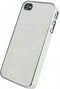 Apple iPhone 4/4s Hoesje - Xccess - Glitter Serie - Hard Kunststof Backcover - Zilver - Hoesje Geschikt Voor Apple iPhone 4/4s