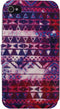 Apple iPhone 4S Hoesje - Xccess - Serie - Kunstlederen Bookcase - Aztec Purple - Hoesje Geschikt Voor Apple iPhone 4S