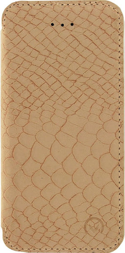 Apple iPhone 5/5s/SE Hoesje - Mobilize - Slim Gelly Serie - Kunstlederen Bookcase - Rose Gold Snake - Hoesje Geschikt Voor Apple iPhone 5/5s/SE