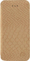 Apple iPhone 5/5s/SE Hoesje - Mobilize - Slim Gelly Serie - Kunstlederen Bookcase - Rose Gold Snake - Hoesje Geschikt Voor Apple iPhone 5/5s/SE