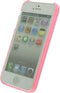 Apple iPhone 5/5s/SE Hoesje - Xccess - Edge Serie - Hard Kunststof Backcover - Transparant / Roze - Hoesje Geschikt Voor Apple iPhone 5/5s/SE