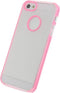 Apple iPhone 5/5s/SE Hoesje - Xccess - Edge Serie - Hard Kunststof Backcover - Transparant / Roze - Hoesje Geschikt Voor Apple iPhone 5/5s/SE