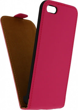 Apple iPhone 5C Hoesje - Mobilize - Ultra Slim Serie - Kunstlederen Flipcase - Roze - Hoesje Geschikt Voor Apple iPhone 5C