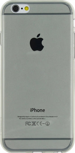 Apple iPhone 6/6s Hoesje - Rock - Ultra Thin Serie - TPU Backcover - Transparant / Zwart - Hoesje Geschikt Voor Apple iPhone 6/6s