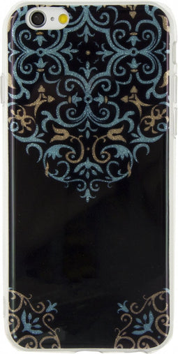 Apple iPhone 6/6s Hoesje - Xccess - Serie - TPU Backcover - Blue Glitter - Hoesje Geschikt Voor Apple iPhone 6/6s