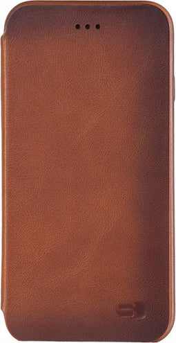 Apple iPhone 6s Hoesje - Senza - Desire Skinny Serie - Echt Leer Bookcase - Burned Cognac - Hoesje Geschikt Voor Apple iPhone 6s