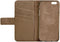 Apple iPhone 6s Hoesje - Senza - Exquisite Serie - Echt Leer Bookcase - Desert Taupe - Hoesje Geschikt Voor Apple iPhone 6s