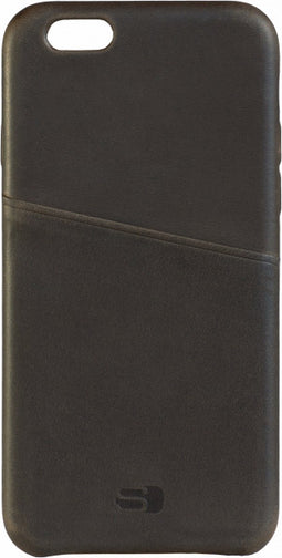 Apple iPhone 6s Hoesje - Senza - Raw Cardslot Serie - Echt Leer Backcover - Chestnut Brown - Hoesje Geschikt Voor Apple iPhone 6s