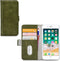 Apple iPhone 8 Plus Hoesje - Mobilize - Elite Gelly Serie - Kunstlederen Bookcase - Groen - Hoesje Geschikt Voor Apple iPhone 8 Plus