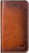 Apple iPhone 8 Plus Hoesje - Senza - Desire Serie - Echt Leer Bookcase - Burned Cognac - Hoesje Geschikt Voor Apple iPhone 8 Plus