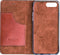 Apple iPhone 8 Plus Hoesje - Senza - Desire Serie - Echt Leer Bookcase - Burned Cognac - Hoesje Geschikt Voor Apple iPhone 8 Plus