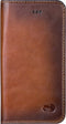Apple iPhone 8 Plus Hoesje - Senza - Desire Serie - Echt Leer Bookcase - Burned Cognac - Hoesje Geschikt Voor Apple iPhone 8 Plus