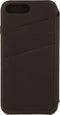 Apple iPhone 8 Plus Hoesje - Senza - Desire Skinny Serie - Echt Leer Bookcase - Chestnut Brown - Hoesje Geschikt Voor Apple iPhone 8 Plus
