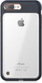 Apple iPhone 8 Plus Hoesje - STI:L - Monokini Serie - Hard Kunststof Backcover - Transparant / Marineblauw - Hoesje Geschikt Voor Apple iPhone 8 Plus