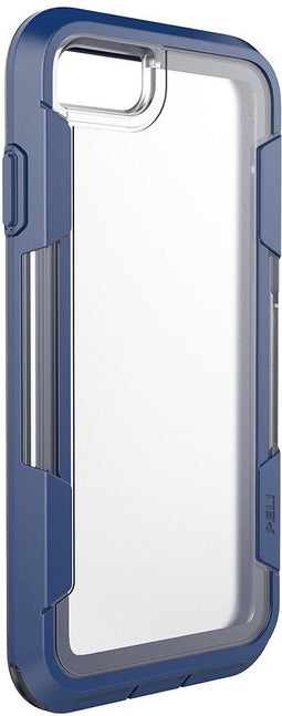 Apple iPhone SE (2020) Hoesje - PELI - Voyager Serie - Hard Kunststof Backcover - Transparant / Blauw - Hoesje Geschikt Voor Apple iPhone SE (2020)