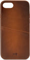 Apple iPhone SE (2020) Hoesje - Senza - Desire Cardslot Serie - Echt Leer Backcover - Burned Cognac - Hoesje Geschikt Voor Apple iPhone SE (2020)