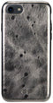 Apple iPhone SE (2020) Hoesje - Senza - Glam Serie - Echt Leer Backcover - Metallic Gray - Hoesje Geschikt Voor Apple iPhone SE (2020)