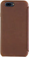 Apple iPhone SE (2020) Hoesje - Senza - Raw Skinny Serie - Echt Leer Bookcase - Chestnut Brown - Hoesje Geschikt Voor Apple iPhone SE (2020)