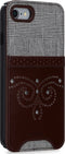 Apple iPhone SE (2020) Hoesje - STI:L - Gentleman Brogue Serie - Hard Kunststof Backcover - Bruin - Hoesje Geschikt Voor Apple iPhone SE (2020)