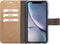Apple iPhone XR Hoesje - Saffiano Wallet/Portemonnee hoesje - Magneet Sluiting - 3 Opbergvakken - Bruin Koper - Mobiparts