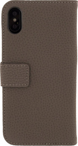 Apple iPhone XS Hoesje - Mobilize - Classic Gelly Wallet Serie - Kunstlederen Bookcase - Taupe - Hoesje Geschikt Voor Apple iPhone XS