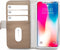 Apple iPhone XS Hoesje - Mobilize - Classic Gelly Wallet Serie - Kunstlederen Bookcase - Taupe - Hoesje Geschikt Voor Apple iPhone XS