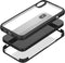 Apple iPhone Xs Hoesje - Mobilize - Glass 360 Serie - TPU / Gehard Glas Backcover - Transparant / Zwart - Hoesje Geschikt Voor Apple iPhone Xs